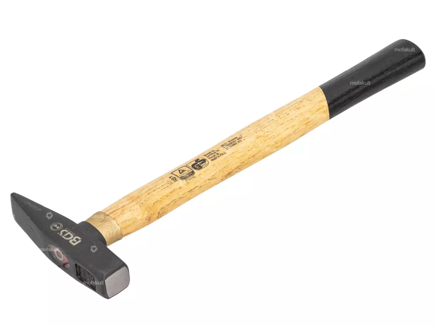 Boss Hammer BH18STHI16M – Hickory-Griff, 510 G, Gefräster Stahlhammer Mit Nagelstarter