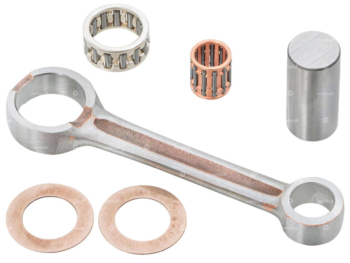 Mazzucchelli Pleuel «Racing» axe 10 mm | Piaggio Ciao, SI, Bravo, Boxer Carousel Image 1