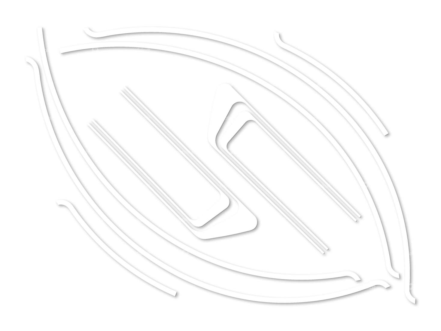 Klebersatz Tank & Schutzblech weiss Folienplot | Piaggio Ciao PX Carousel Image 1