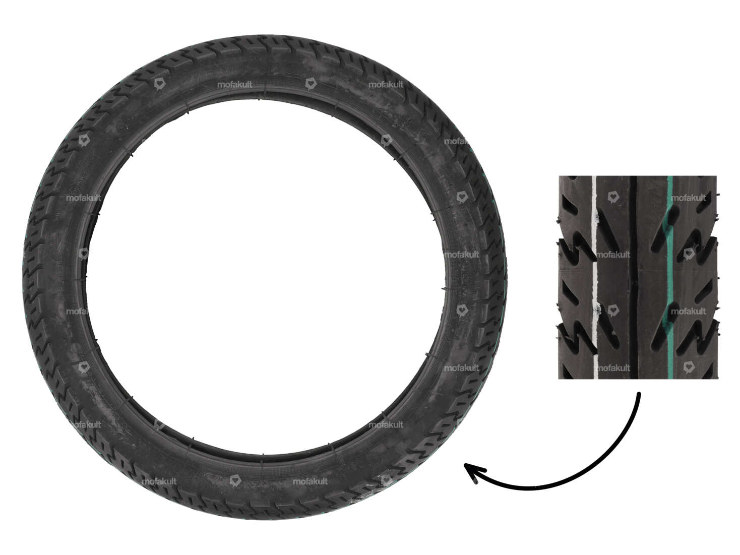 VeeRubber 2.50 x 17" Reifen VRM132 (V132) Semi-Slick Carousel Image 1