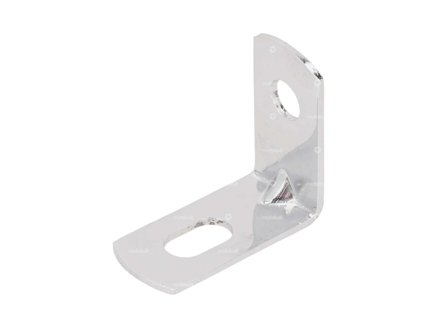 Exhaust bracket Angle 25 / 25 mm 90° chrome Carousel Image 1