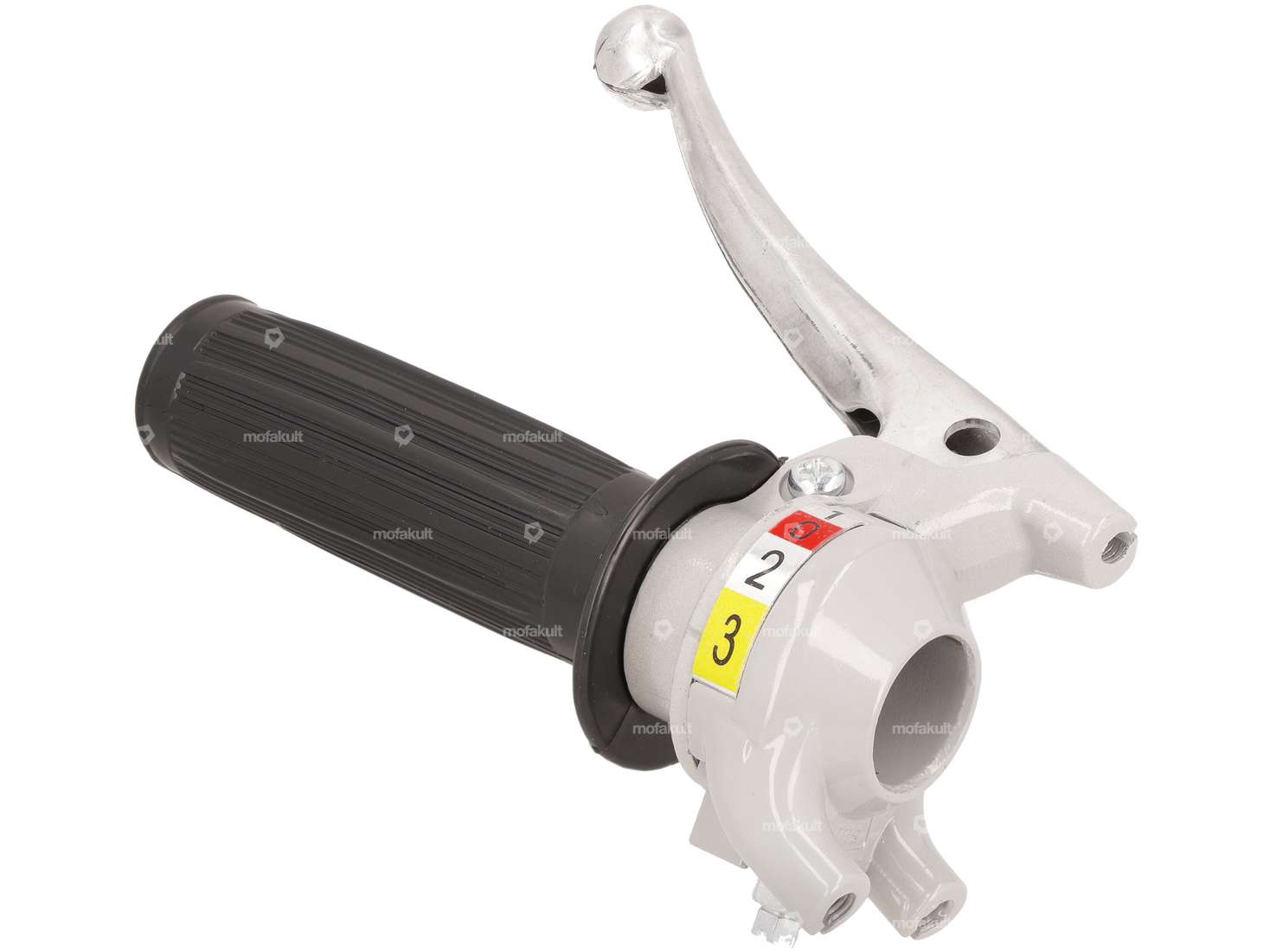 Schaltgriff 3-Gang (Magura Nachbau) grau / schwarz Carousel Image 2