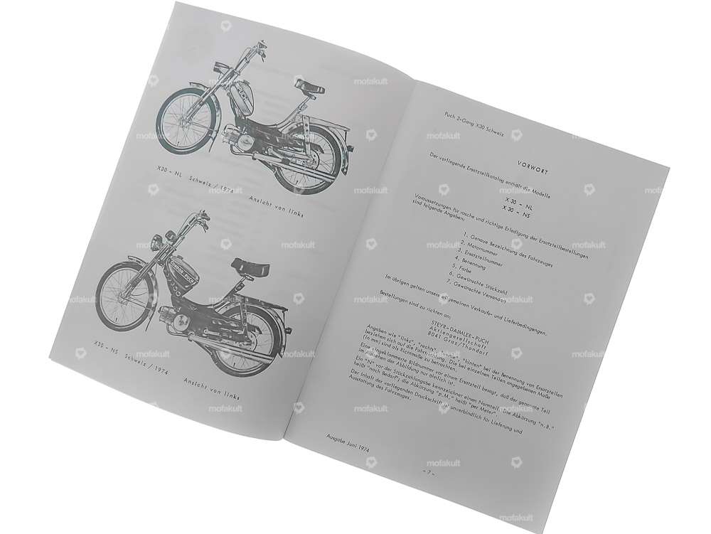 Spare parts catalog | Puch X30 NS / NL (CH) Carousel Image 2