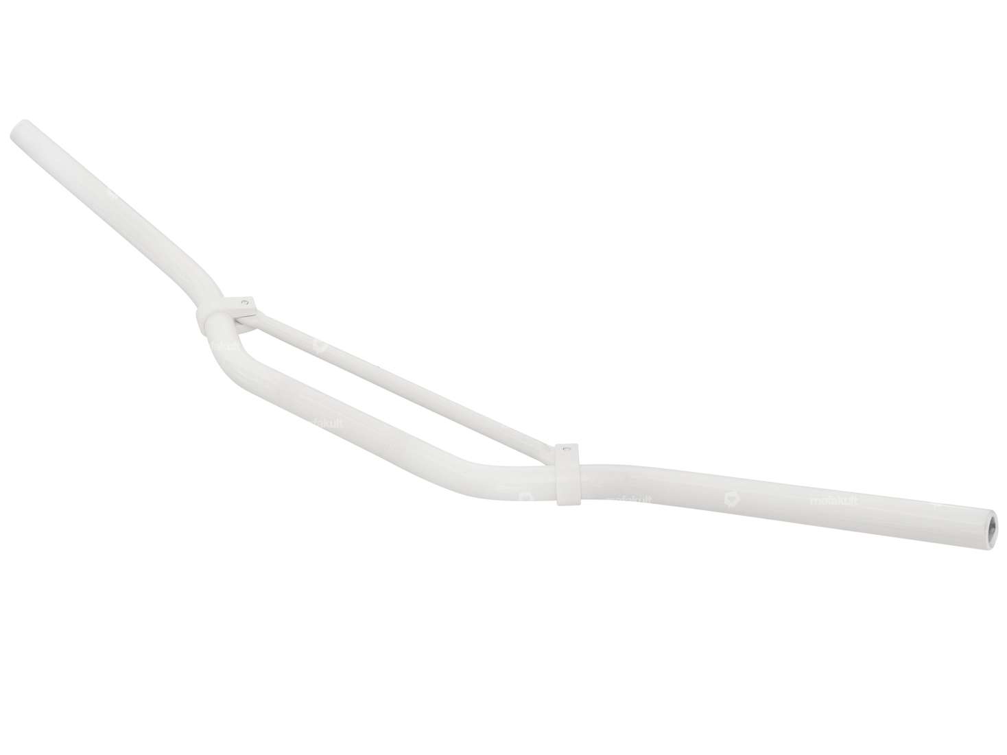Rennlenker Gabelplatte 8 cm / breit Aluminium weiss Carousel Image 2