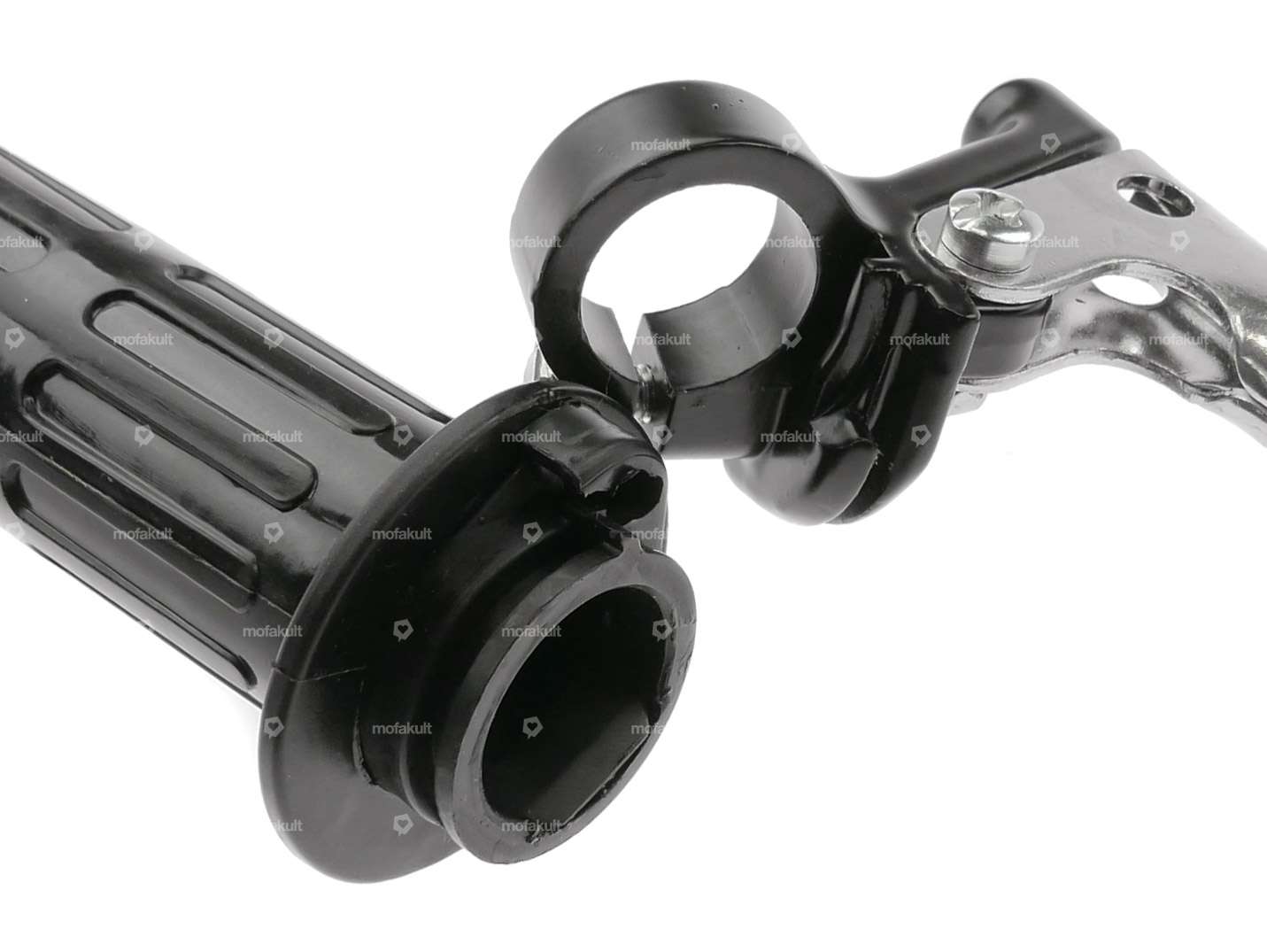 Throttle twist grip Oldschool black Carousel Image 4