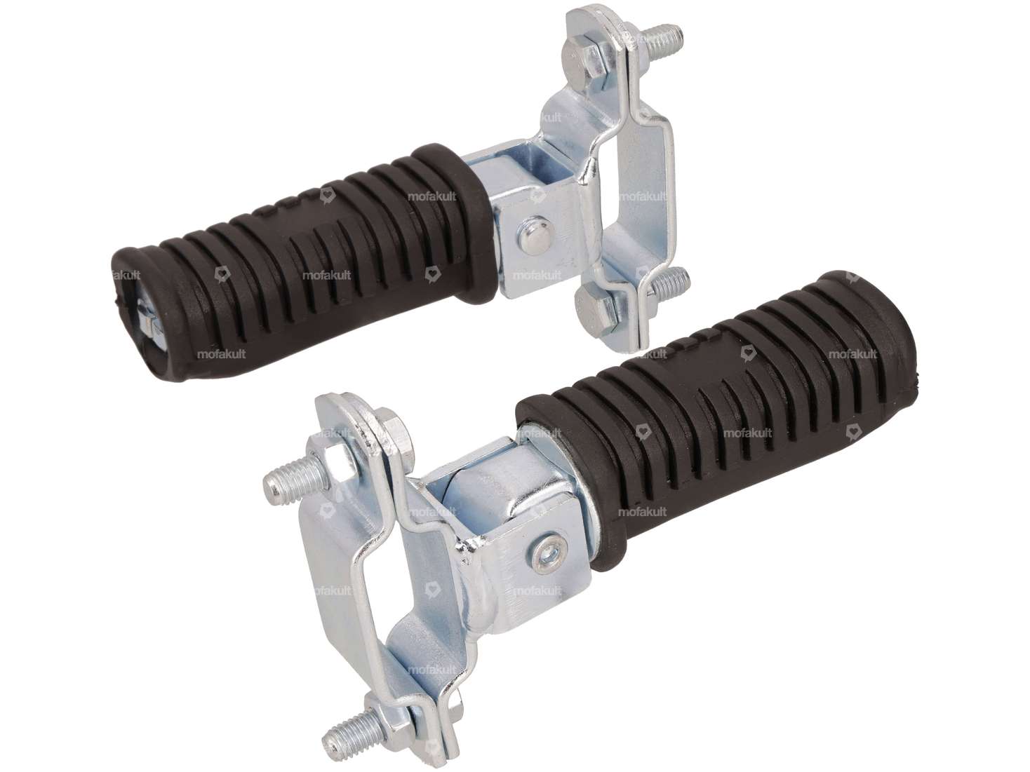 Folding footrests (square mount for clamping) Carousel Image 1