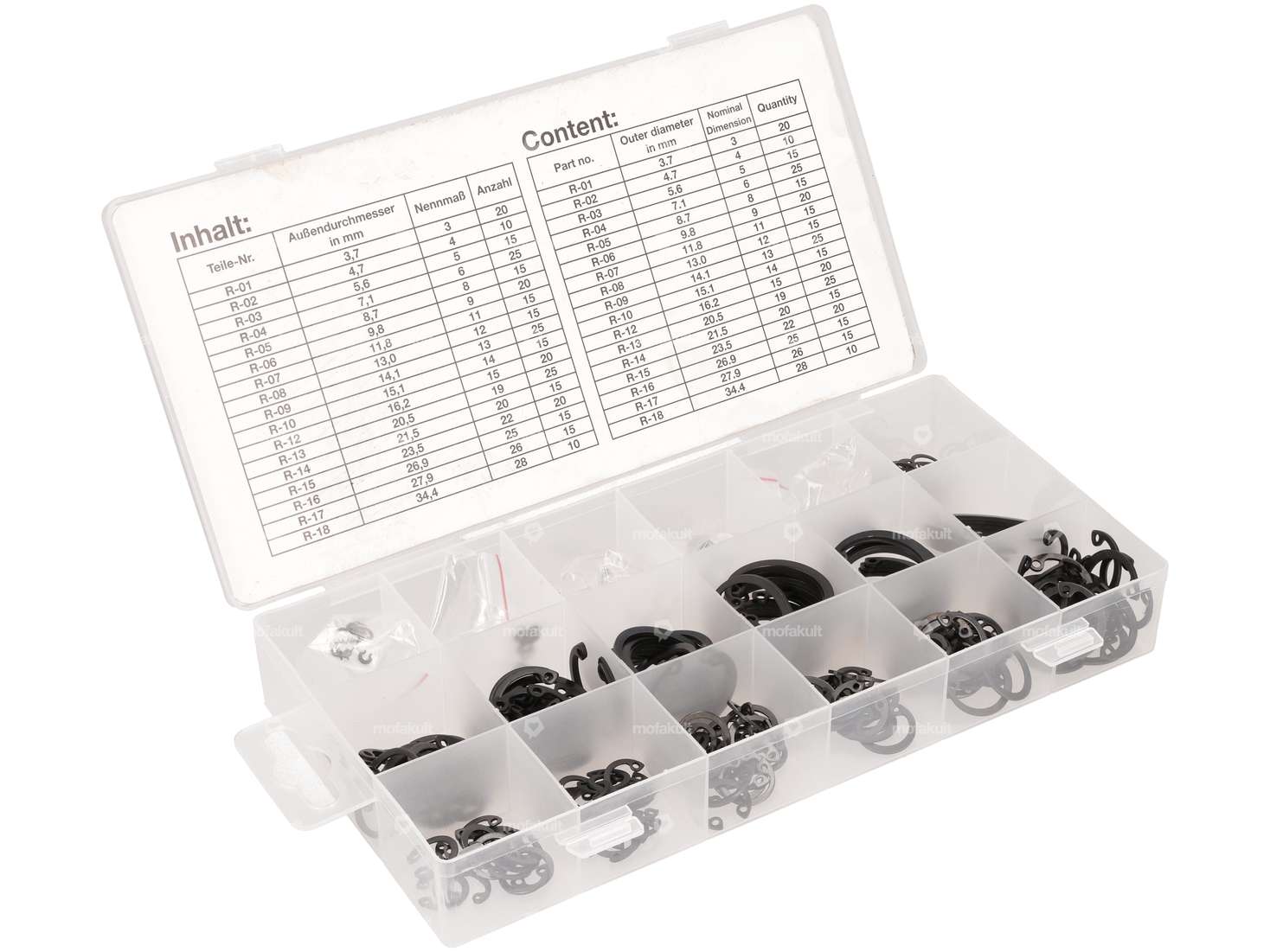 Sicherungsring-Set (innen) 300-tlg. Carousel Image 1