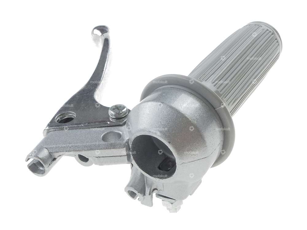 Gasgriff Vollguss rund grau Carousel Image 2