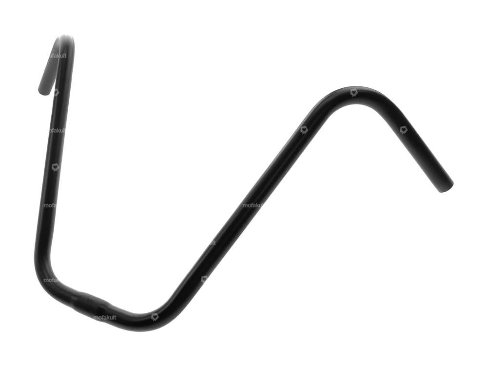 Lenker Vorbau 38 cm Apehanger (Pololenker) schwarz Carousel Image 2