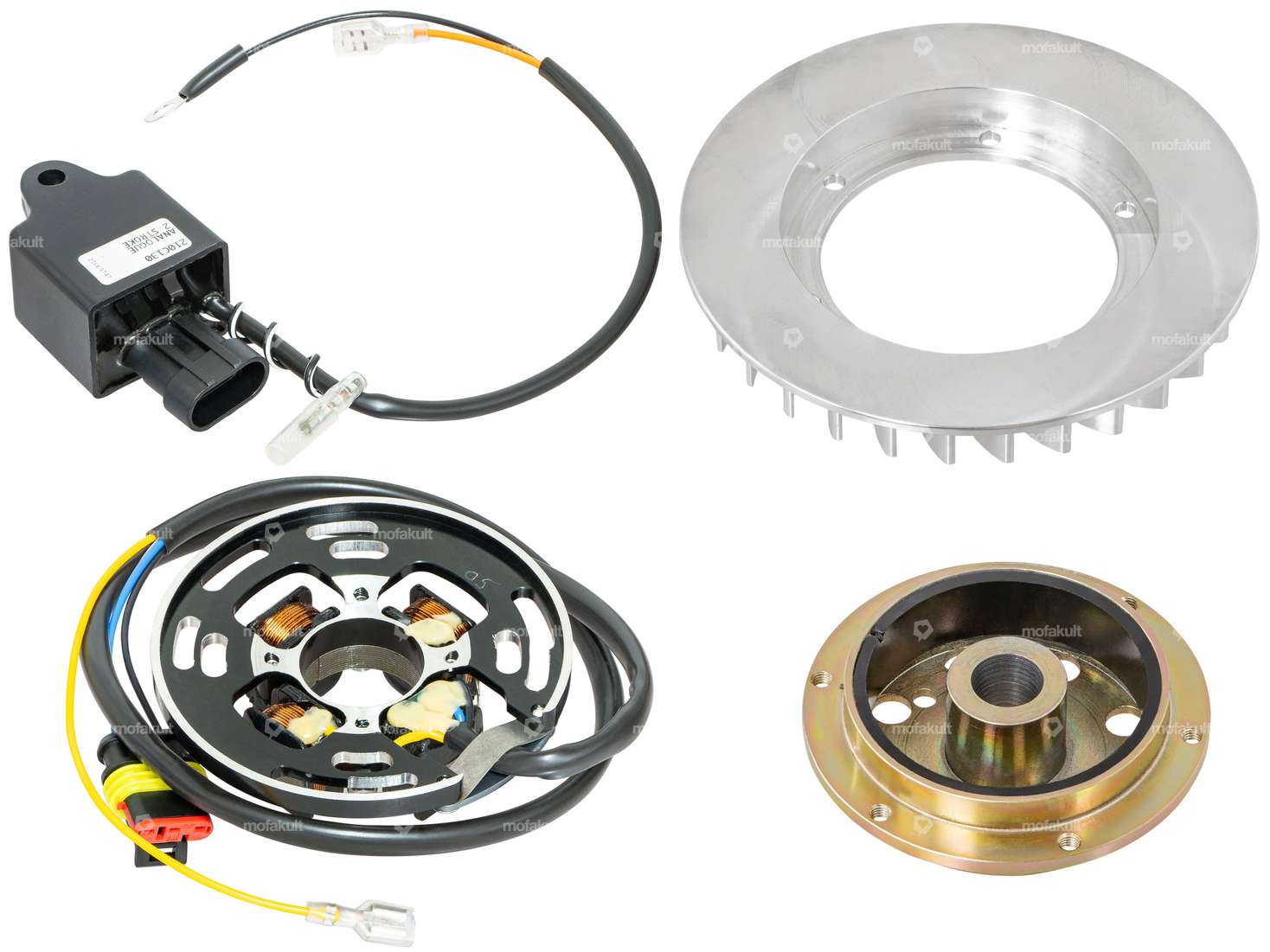 HPI Rennzündung 12V mit Licht Unterbrechergehäuse | Piaggio Ciao, SI, Bravo, Boxer Carousel Image 2