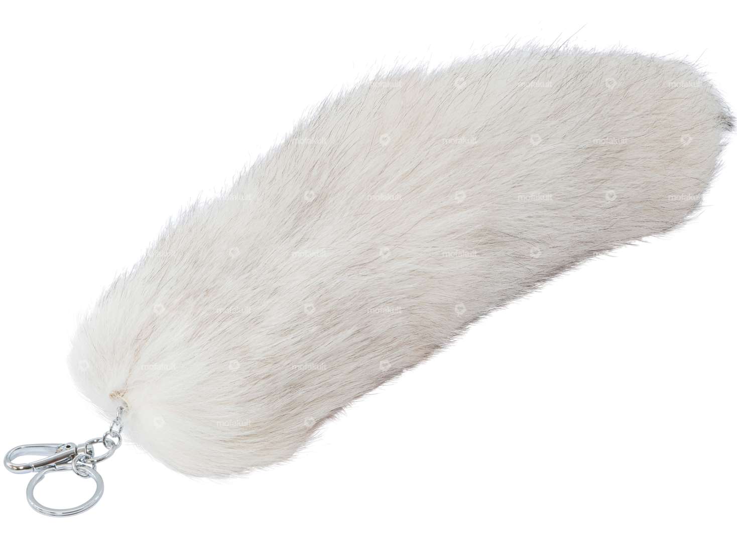 Fuchsschwanz Anhänger Blaufuchs (Echtfell) Carousel Image 1