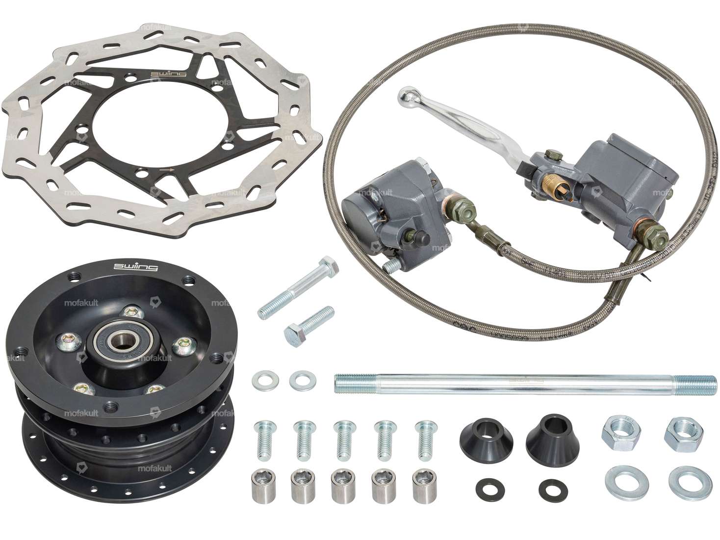 swiing® ingenious Scheibenbremse-Set Speichenfelge EBR Harry schwarz Carousel Image 1