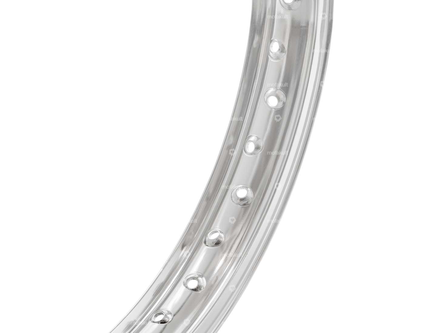 Felgenring 1.60 x 17" (55 mm) Alu silber eloxiert grosse Nippellöcher Carousel Image 2