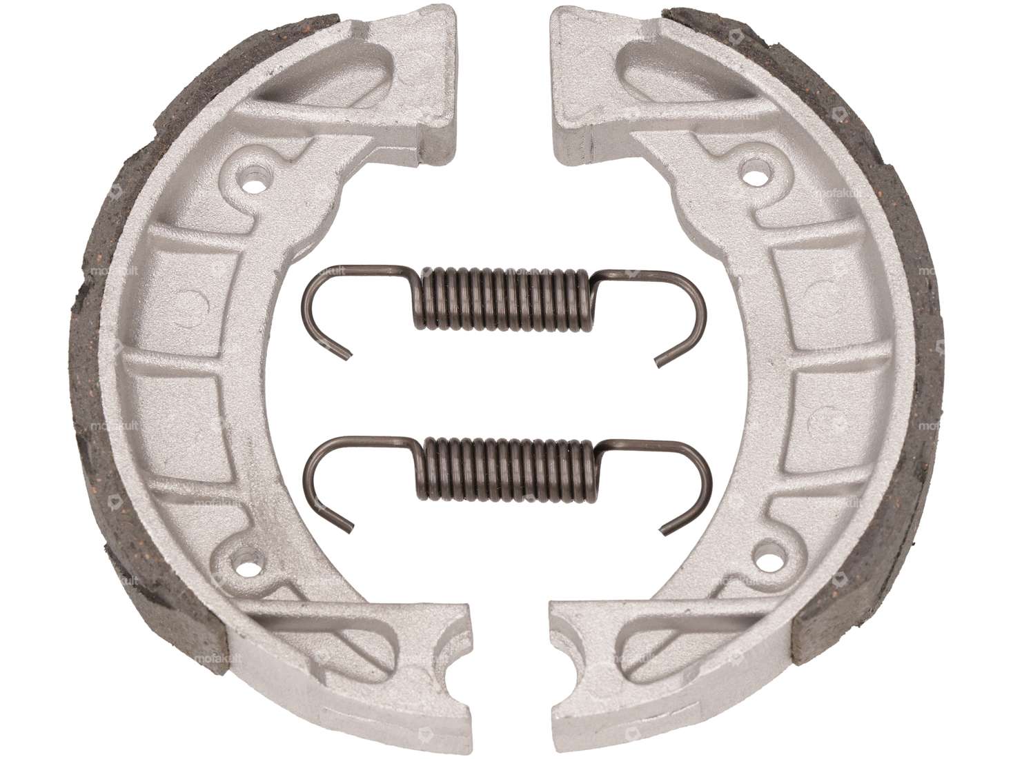 GPO brake shoes Ø 105 x 20 cast wheel front slotted | Piaggio Ciao, SI, Bravo Carousel Image 1