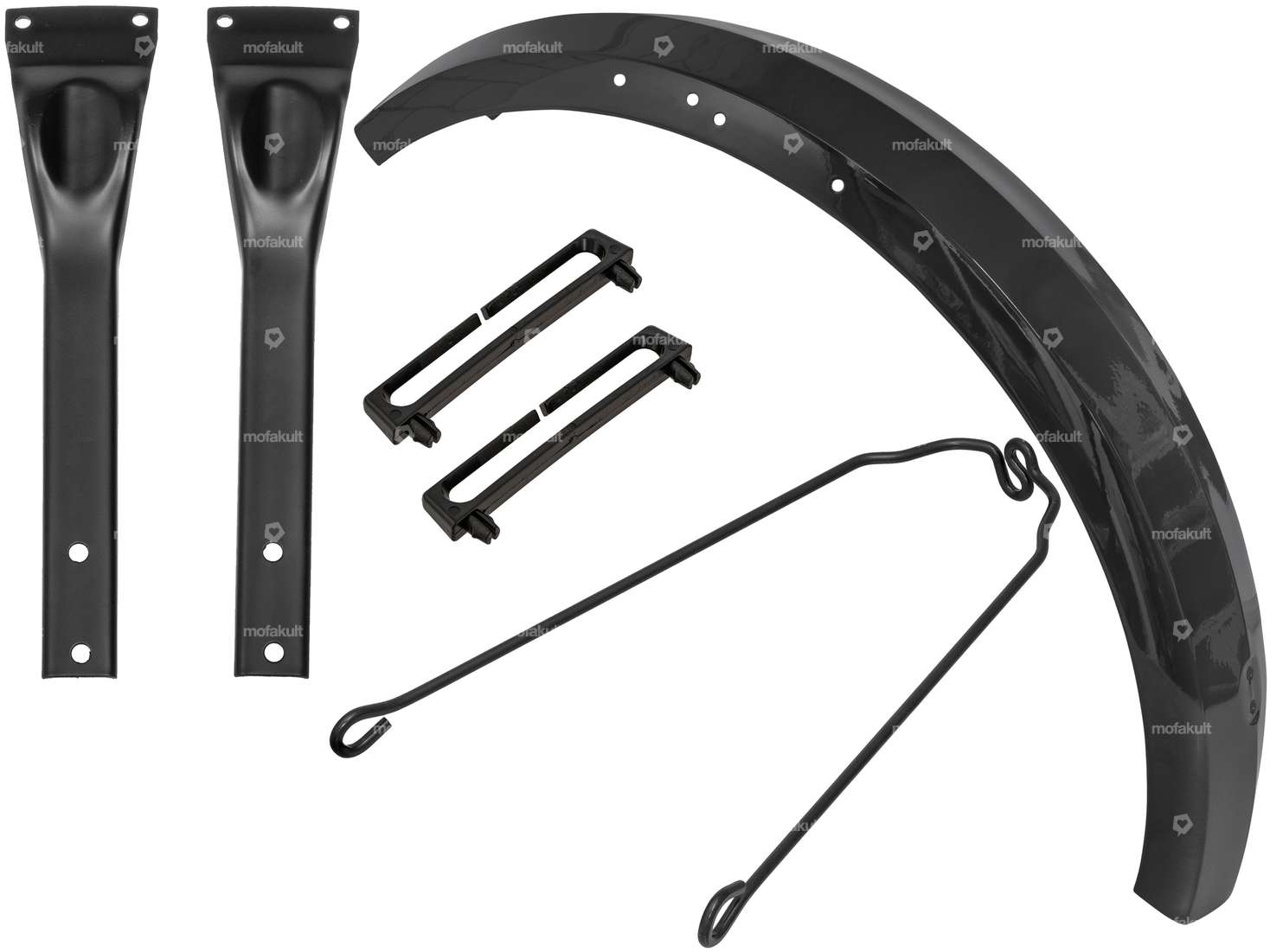 swiing® revival 17" Vorderschutzblech-Set eckig schwarz | Puch Maxi S, N Carousel Image 1