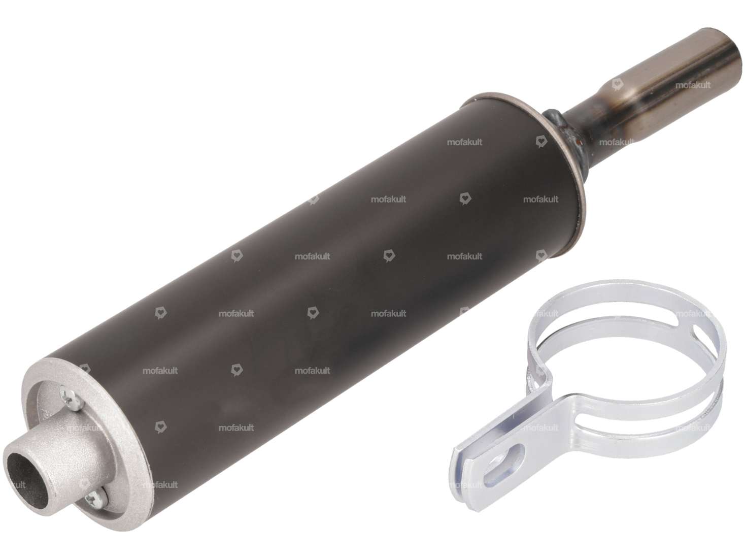 Polini Schalldämpfer 18 mm Alu schwarz Carousel Image 1