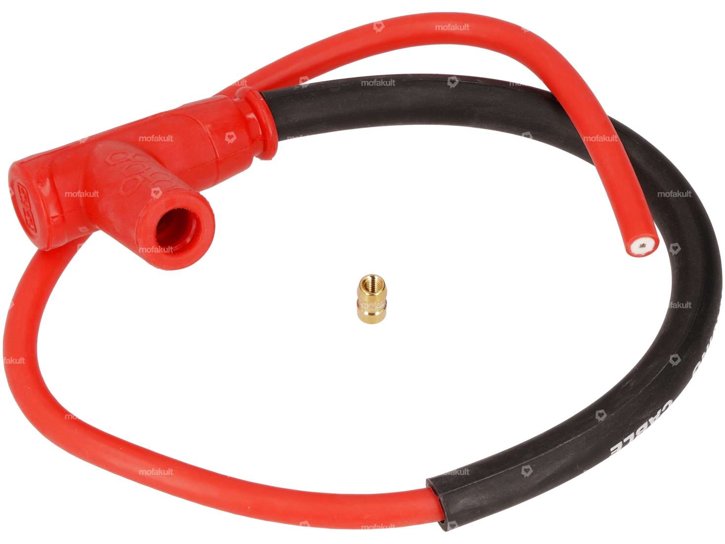 Stage6 ignition cable incl. spark plug connector red Carousel Image 1