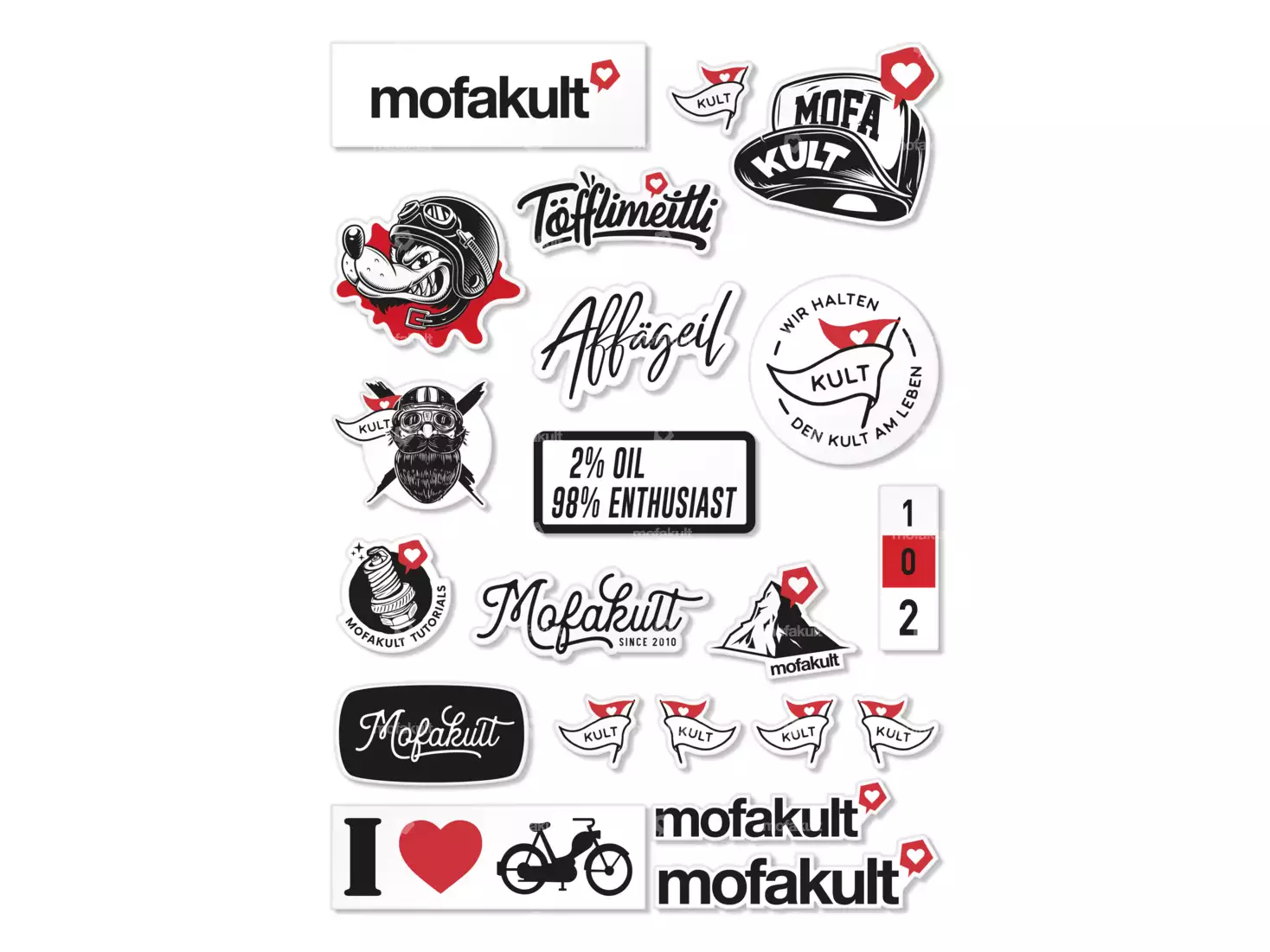 mk-Merch Aufkleberbogen mofakult A4 297x210 | mofakult