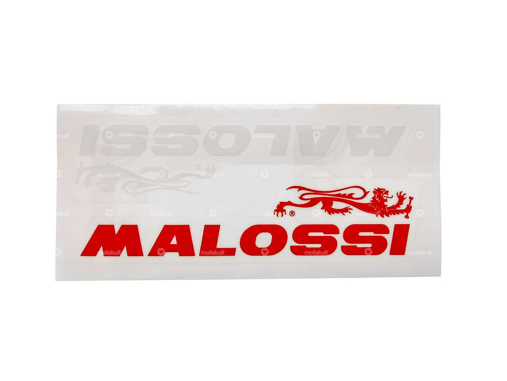 Aufkleber «Malossi» rot / weiss 220 x 55 mm Carousel Image 1