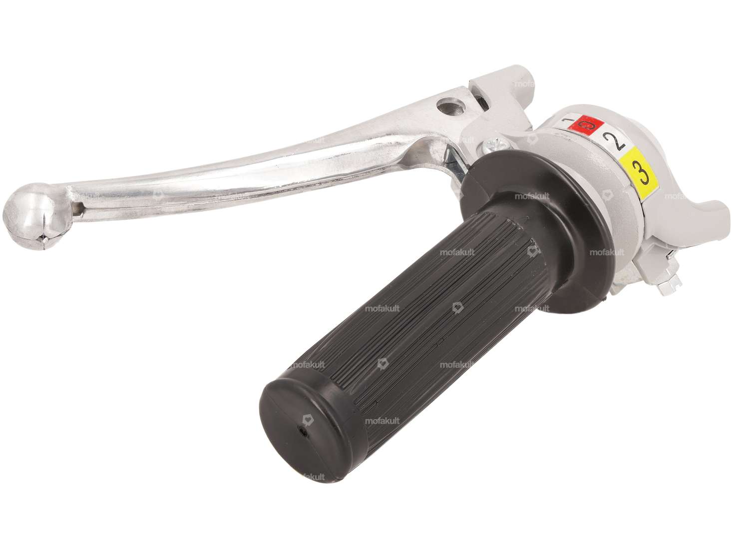 Schaltgriff 3-Gang (Magura Nachbau) grau / schwarz Carousel Image 3