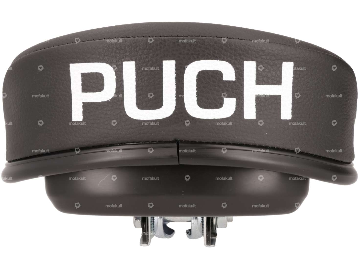 Suspension saddle "PUCH" low with toolbox black (1A quality) Carousel Image 2
