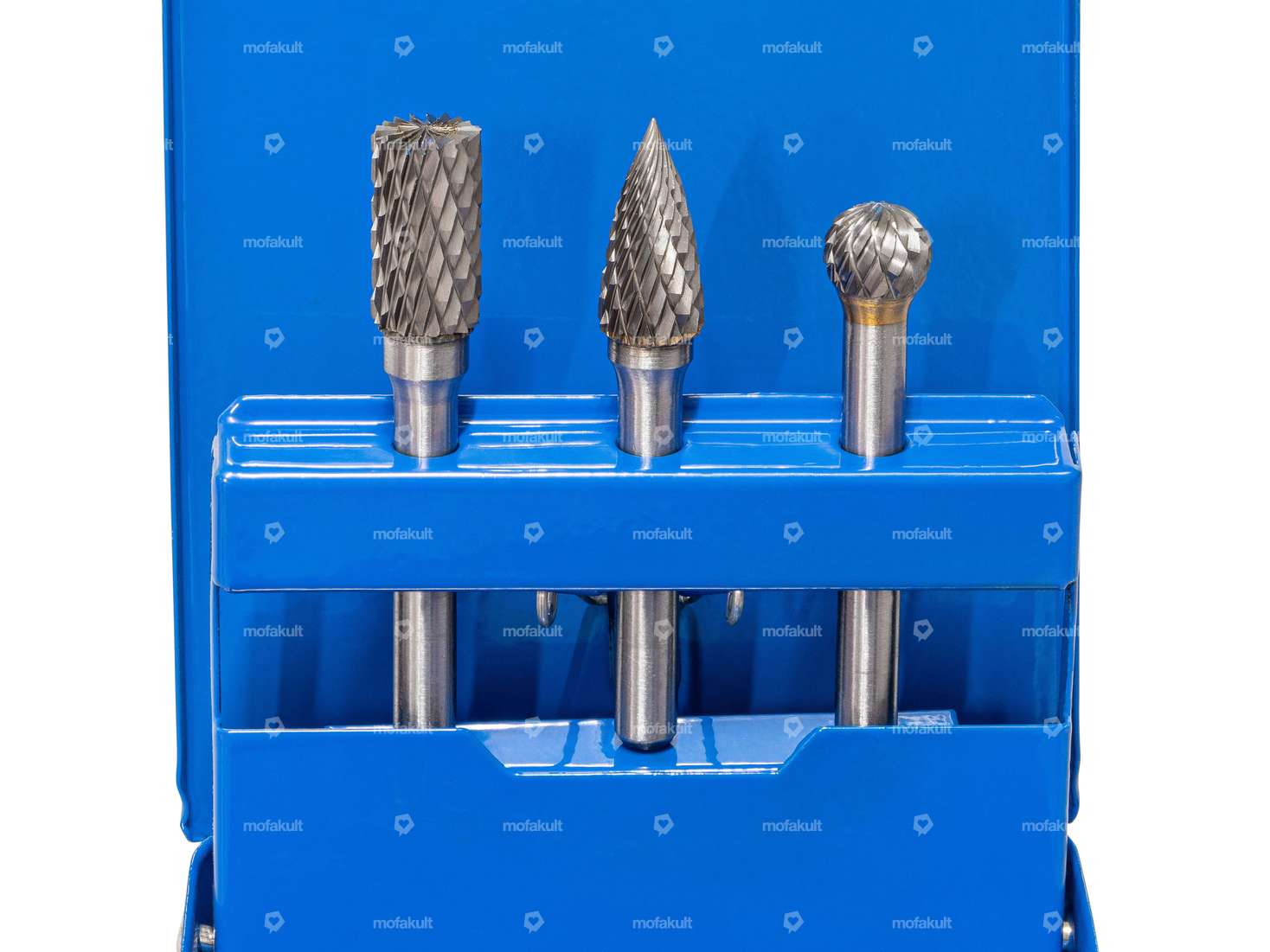 BGS 3-piece carbide milling cutter set (holder 6 mm) Carousel Image 2