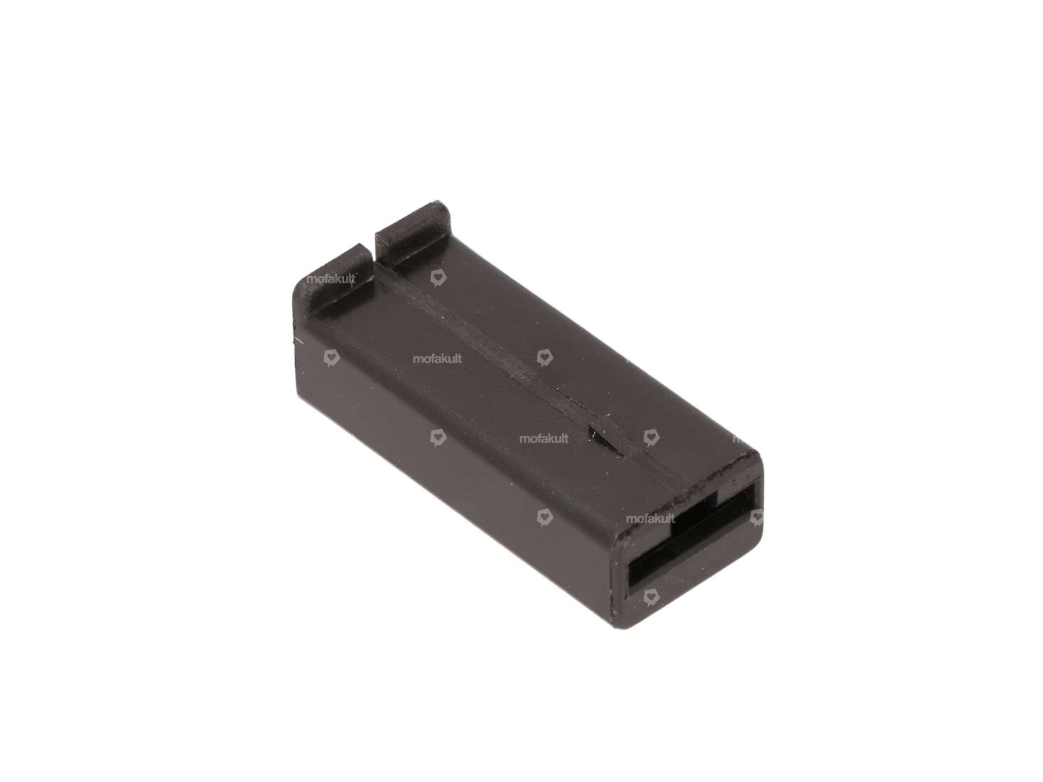 Flachsteckgehäuse 6.3 mm männlich 1-polig schwarz Carousel Image 2