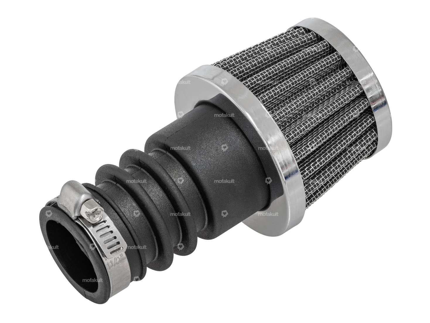 GPO Pilzluftfilter Gitter Chrom 28 - 32 mm Carousel Image 1