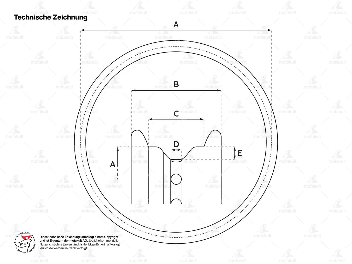 Felgenring 1.60 x 16" (60 mm) Chrom Carousel Image 4