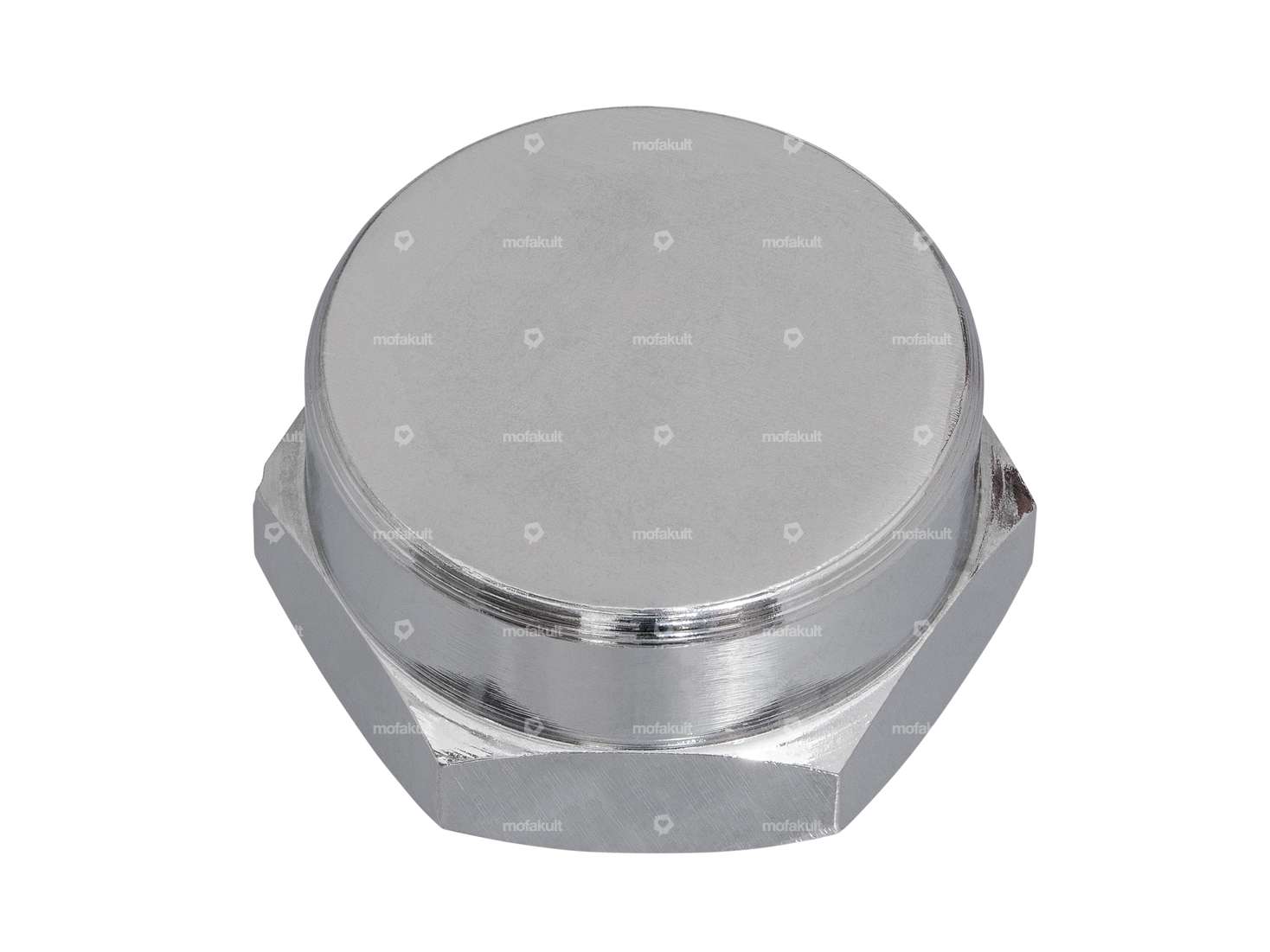 Gabelschaftmutter M26x1 geschlossen klein Gabelplatte Chrom Carousel Image 1