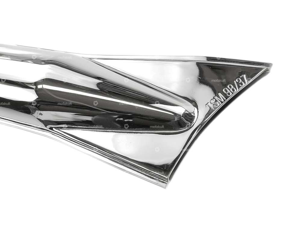 Muffler (28/56mm) Chrome exhaust long Carousel Image 3