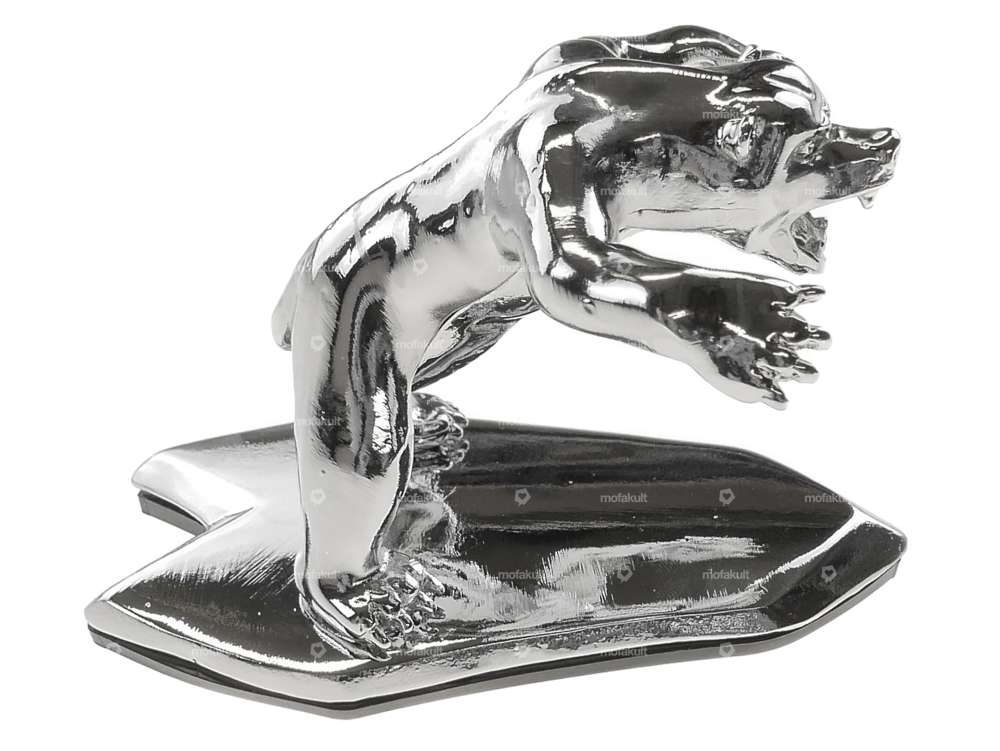 Zierfigur Wild Bear gross Chrom Carousel Image 2