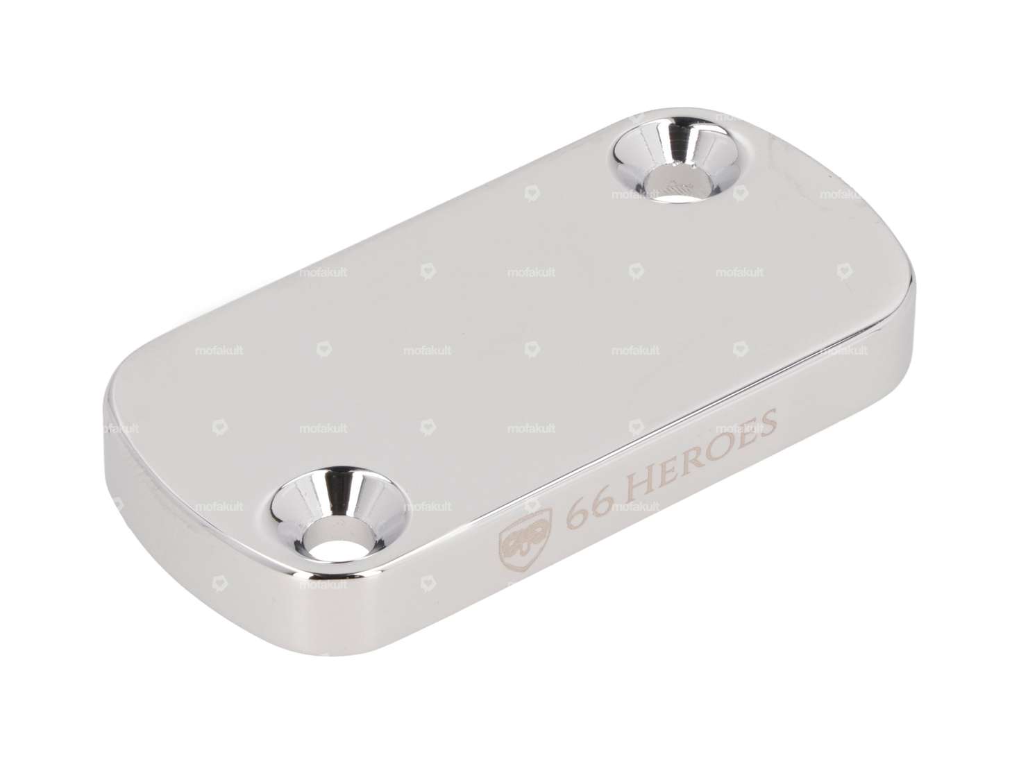 66HEROES Abdeckung Ausgleichsbehälter Scheibenbremse Alu Chrom Carousel Image 1