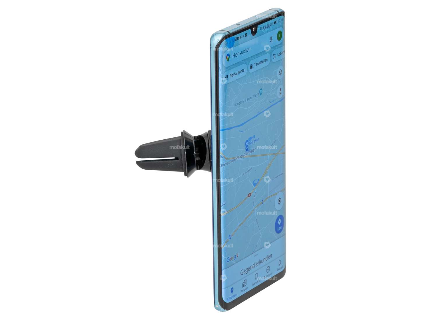 GPO car cell phone holder (mounting on ventilation), magnetic holder, 360° rotatable Carousel Image 3