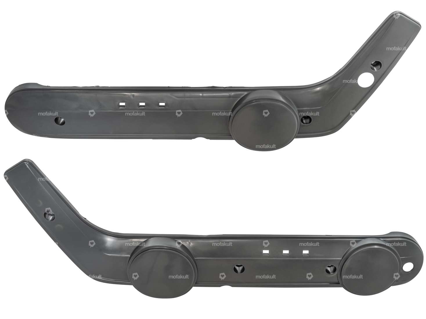 Side protectors angular mono dark gray | Piaggio Ciao Carousel Image 1