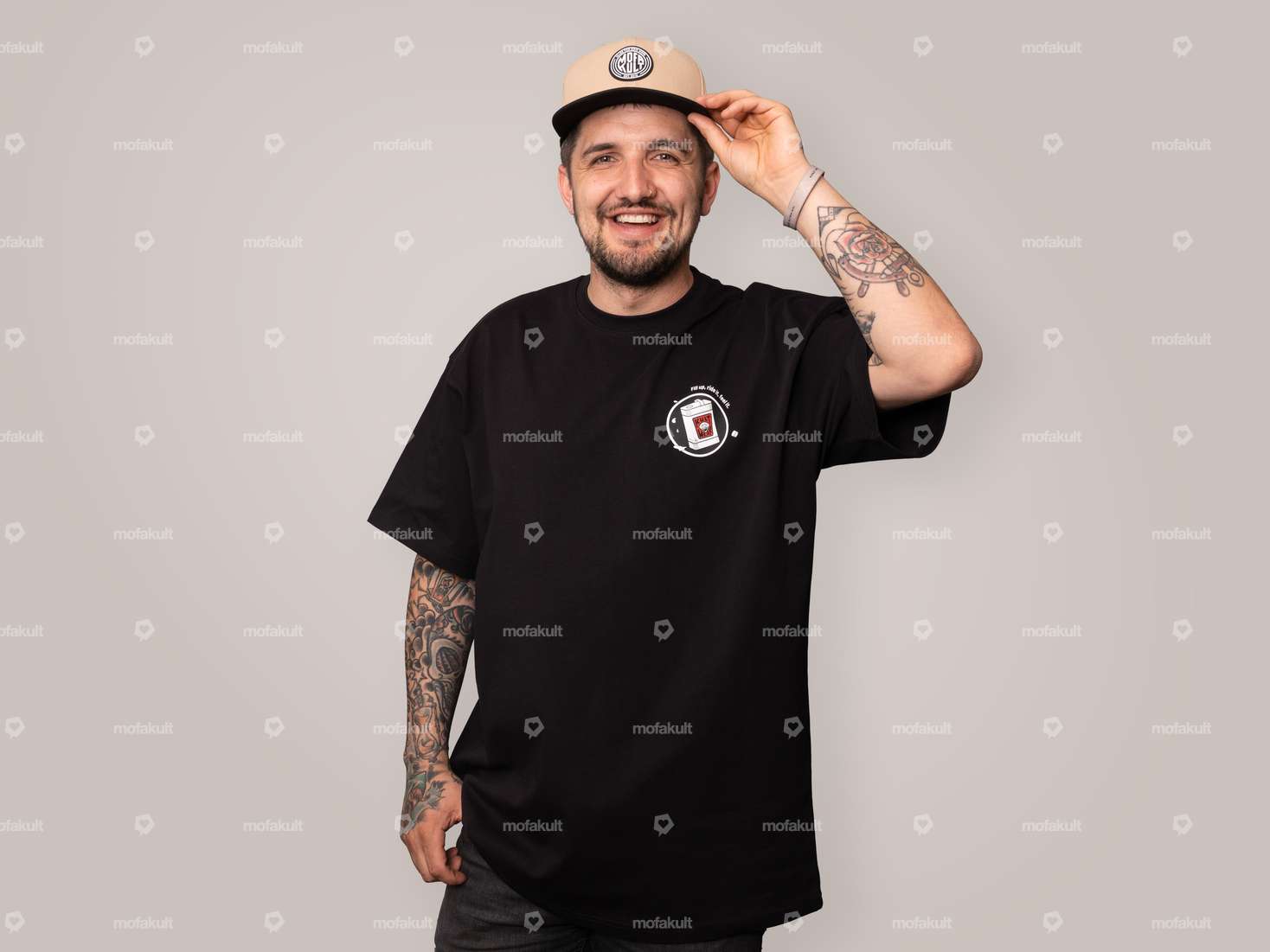 Kultwear T-Shirt "Canister" oversize Carousel Image 1