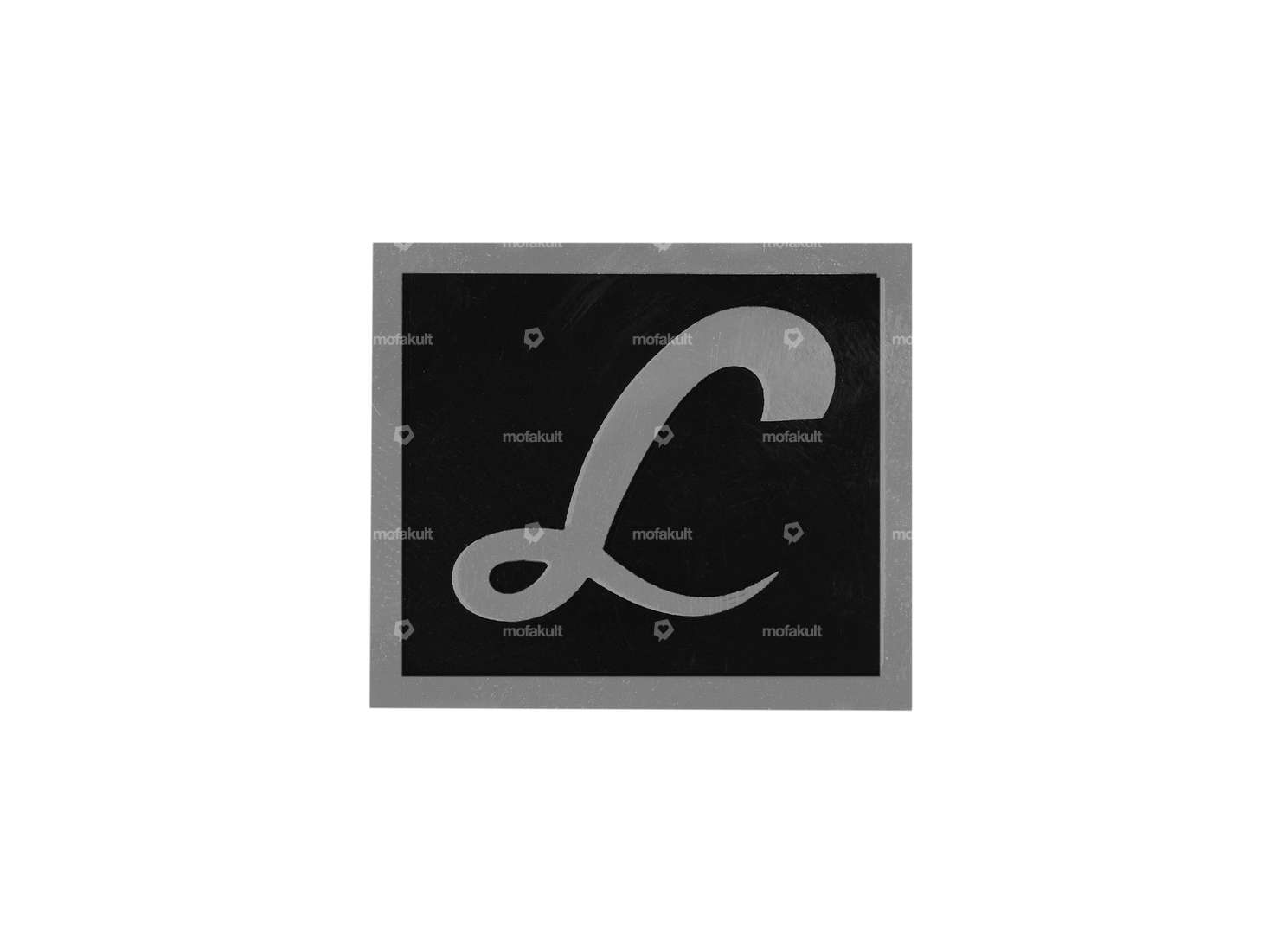 Sticker "L" 30 x 27 mm rear mudguard | Piaggio Ciao Lusso Carousel Image 1