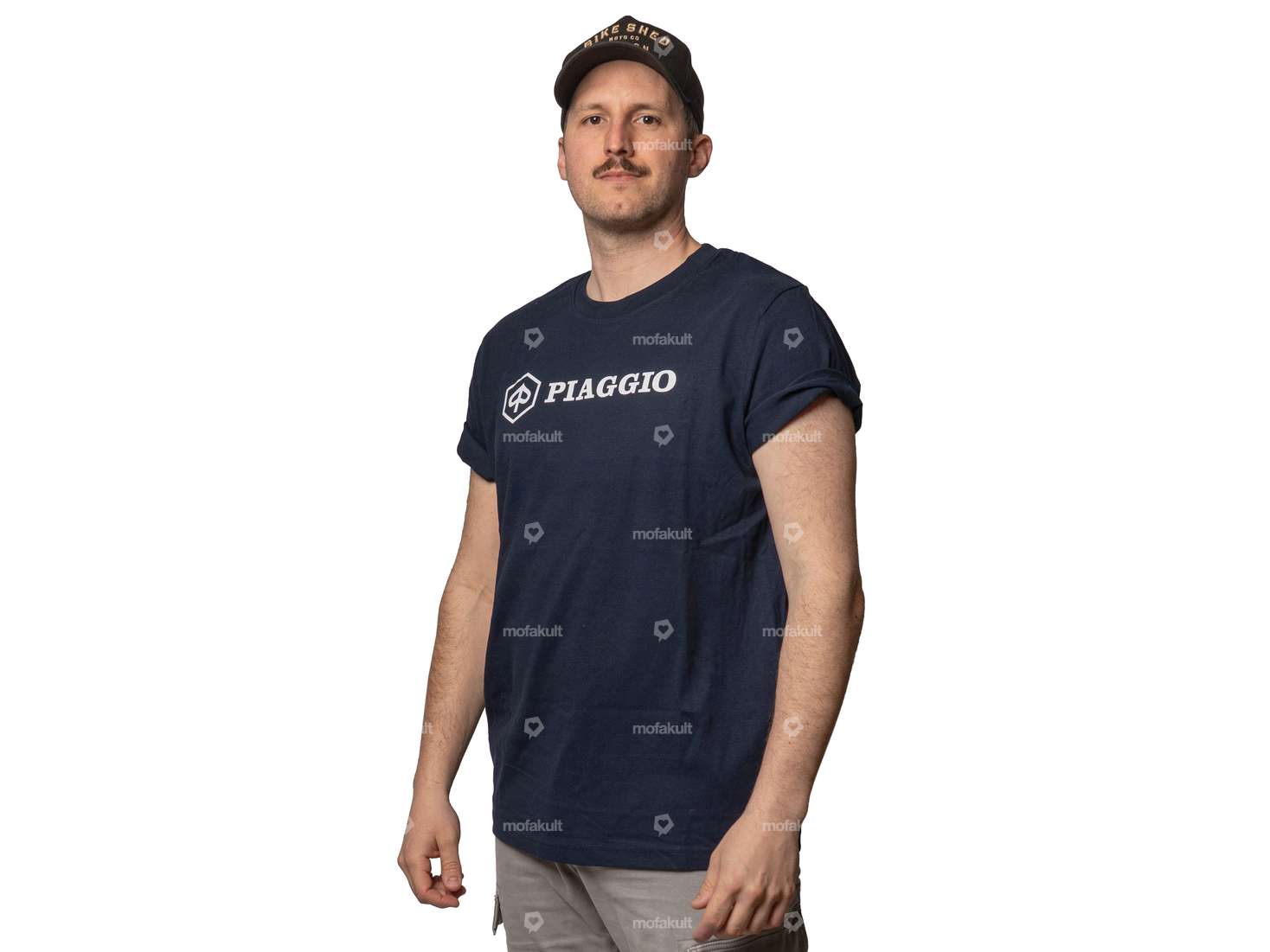 mk-Merch T-Shirt «PIAGGIO» blau Carousel Image 4