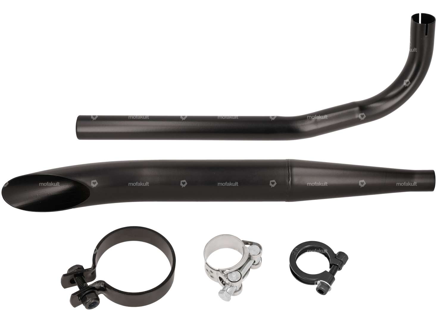 Exhaust set Sidepipe Ø 28 / 60 mm black | Sachs 503 Carousel Image 1