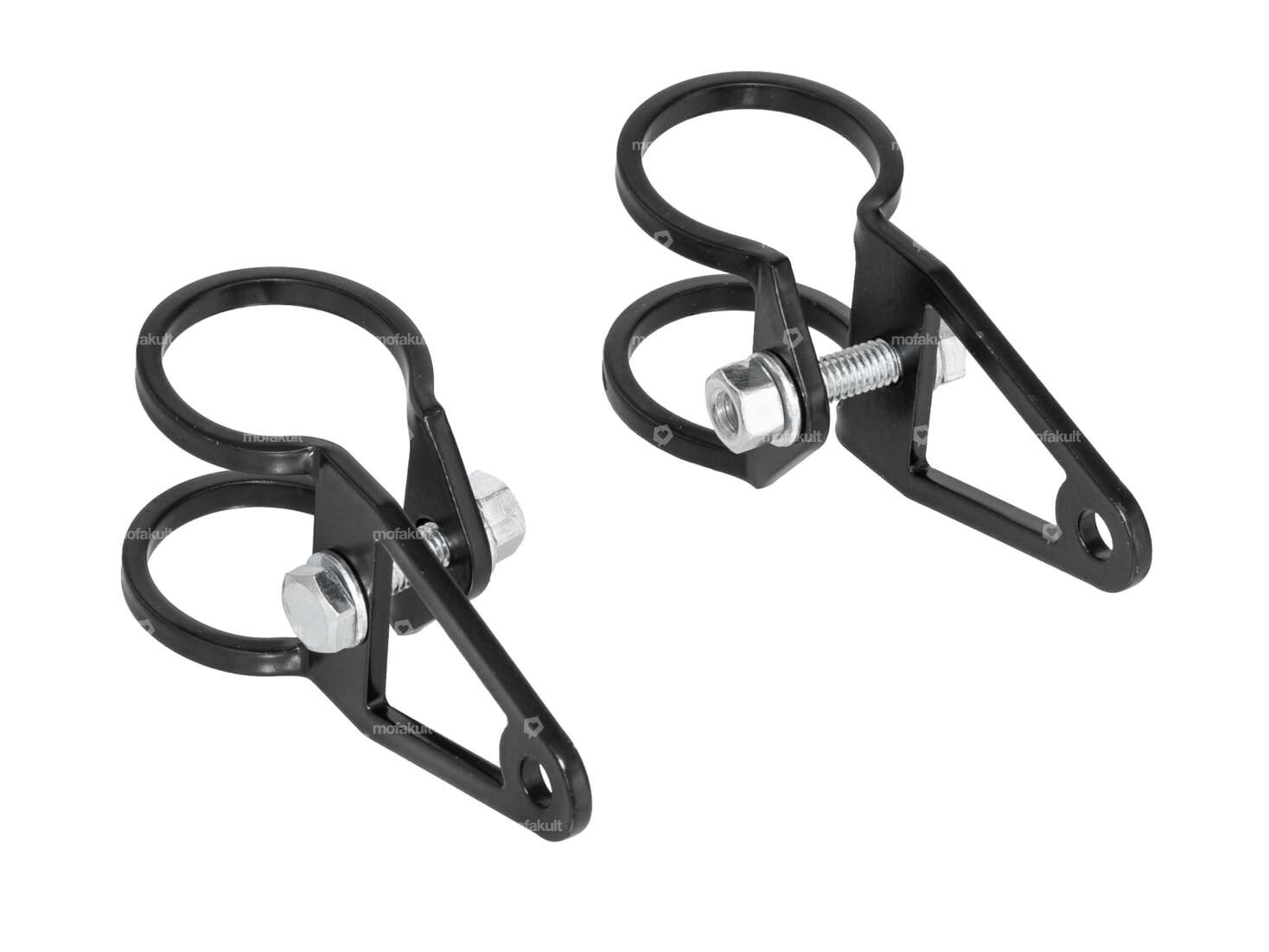 EBR Lampenhalterungen Ø 28 mm kurz schlicht schwarz Carousel Image 1