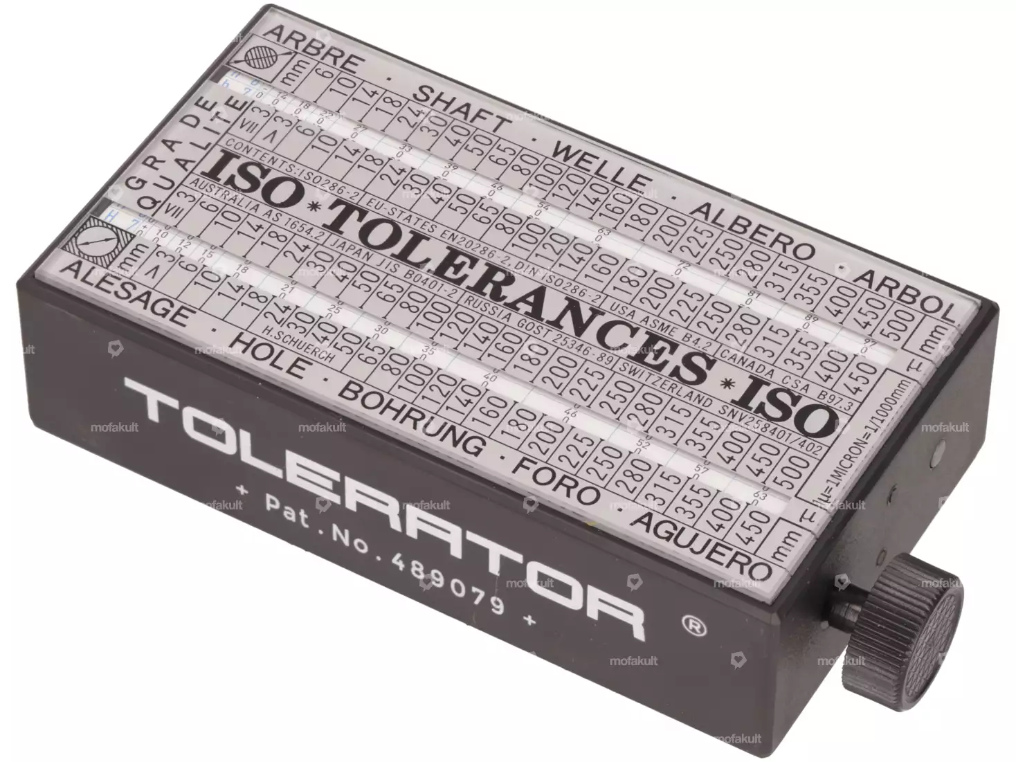 TOLERATOR Conversion box ISO tolerances shaft-bore 