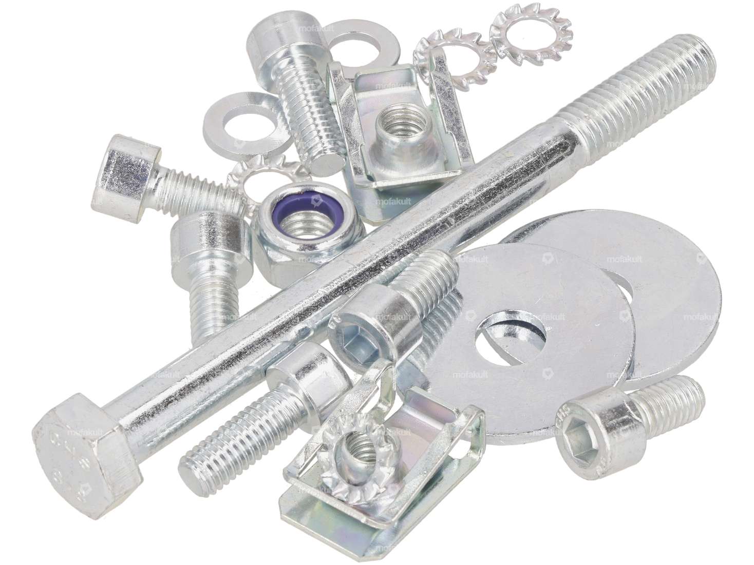 swiing® revival Schrauben-Set Tankbefestigung verzinkt | Pony GTX 521 Carousel Image 1