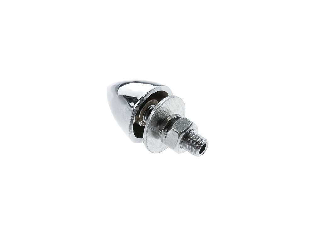 Bullet decorative screw chrome (M6 threaded pin) Carousel Image 2