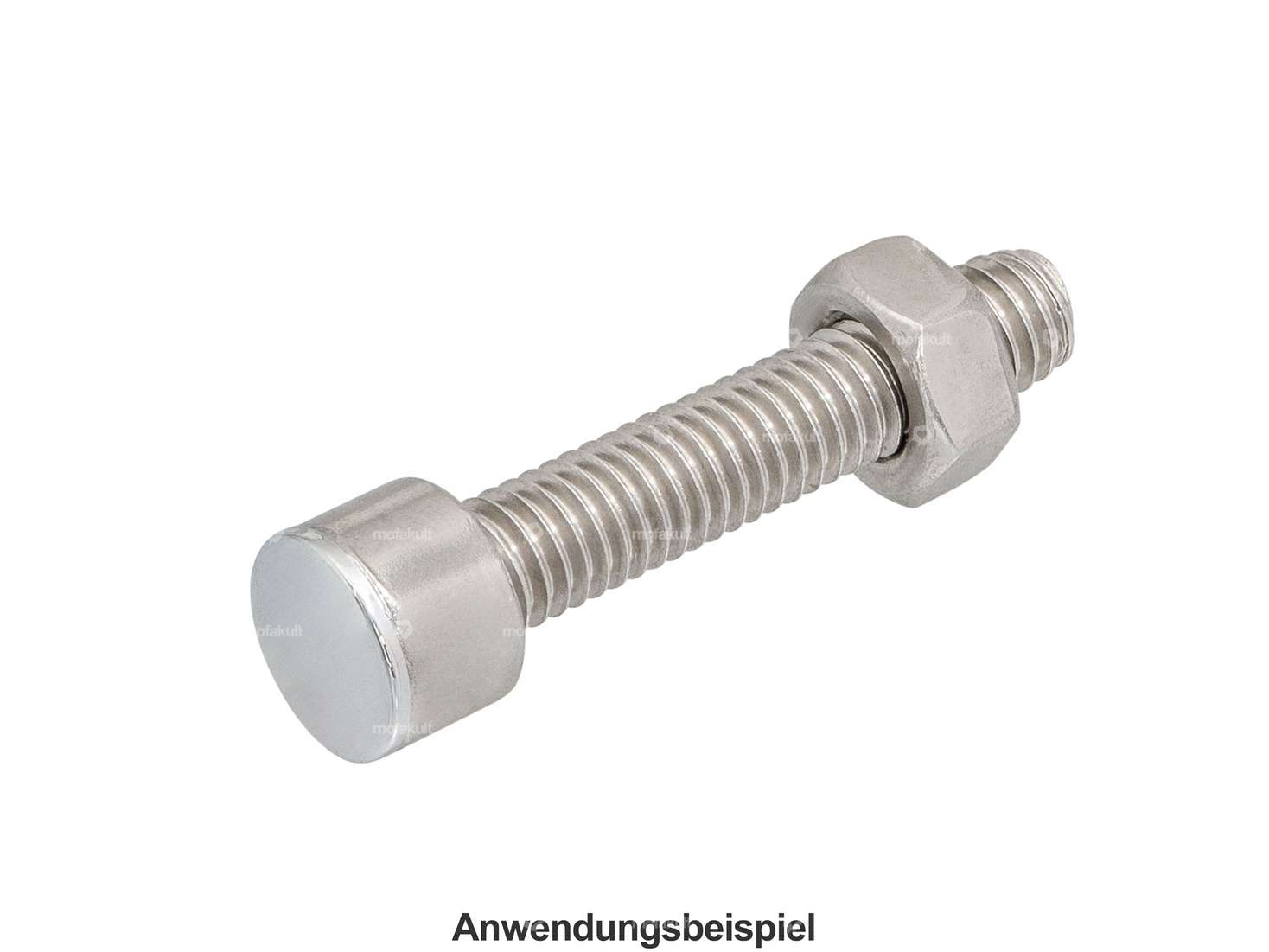 Cover hexagon socket M6 chrome Carousel Image 4