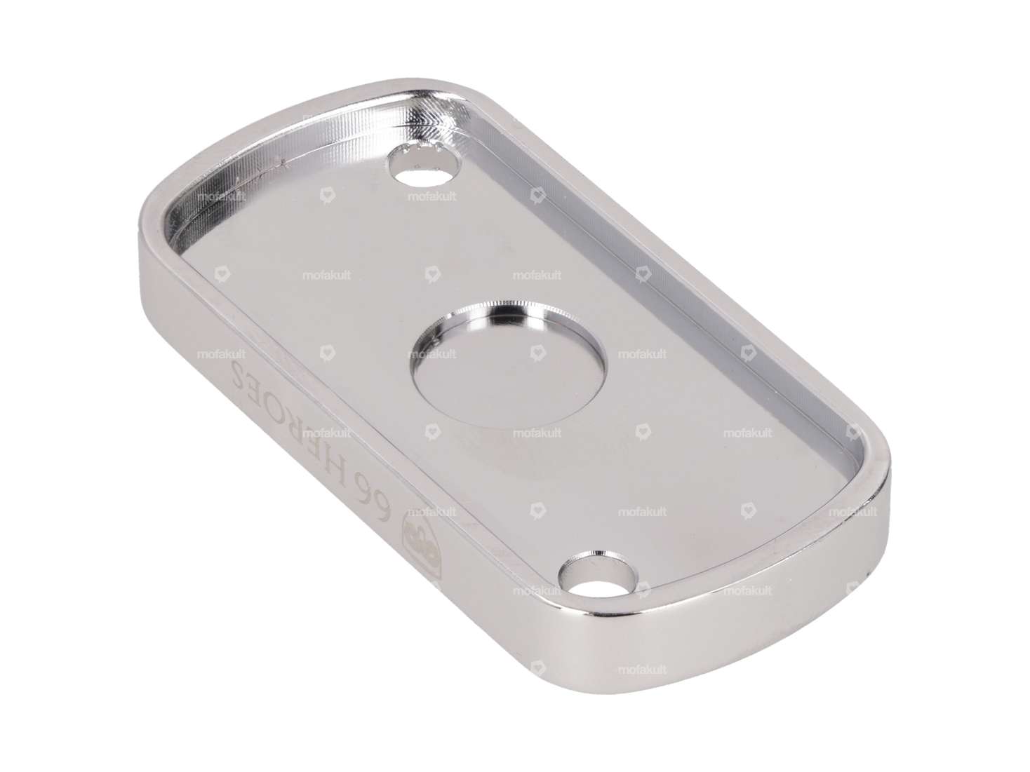 66HEROES Abdeckung Ausgleichsbehälter Scheibenbremse Alu Chrom Carousel Image 2