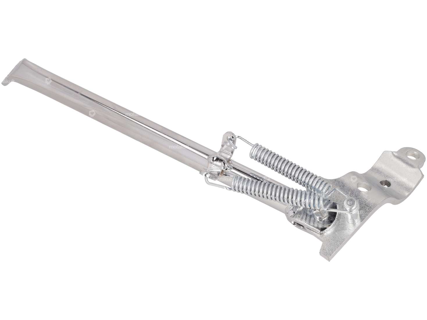 Side stand left round mounting 30 cm chrome Carousel Image 2