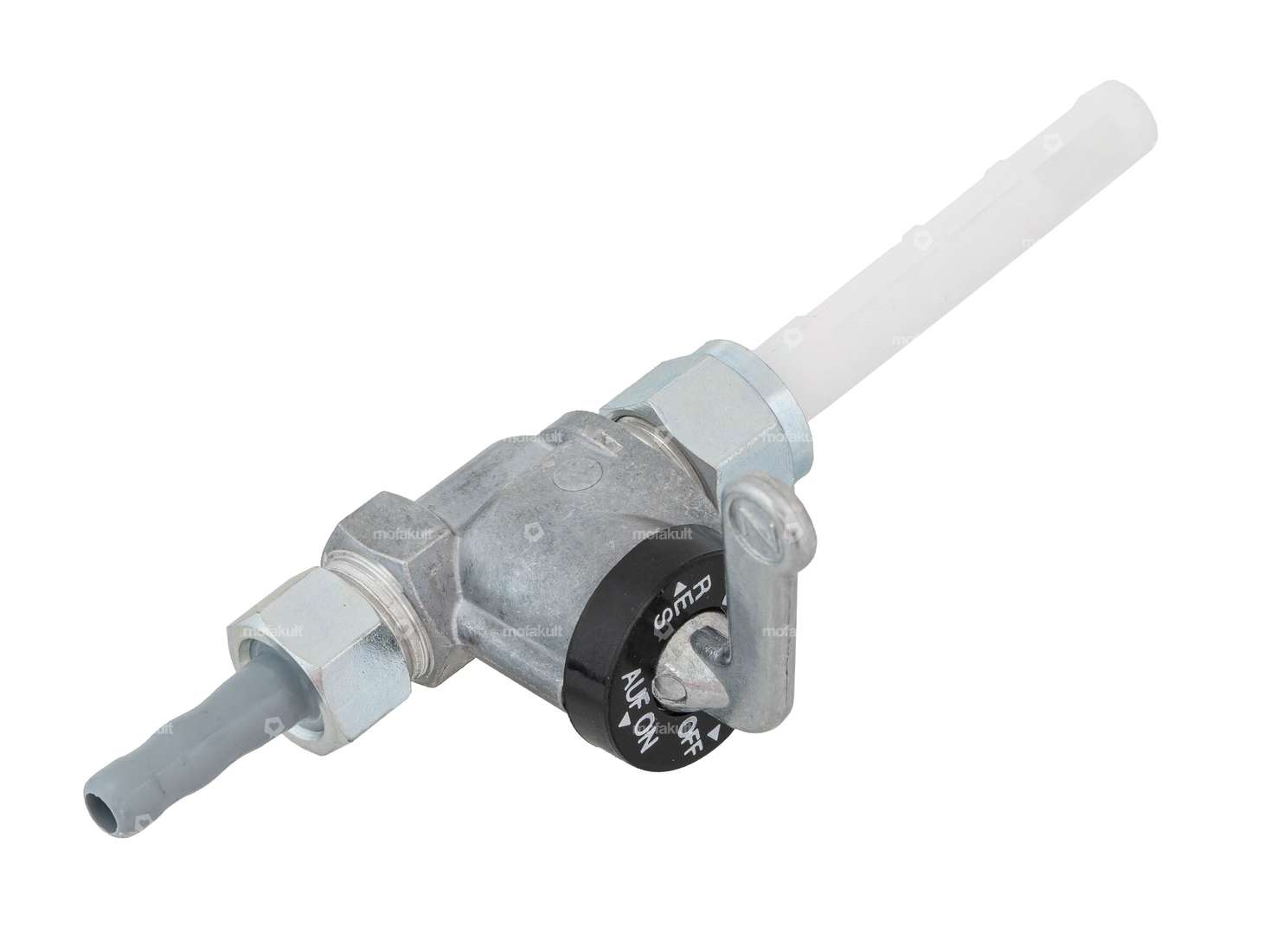 Karcoma fuel tap M12x1 vertical (with union nut) 2 connections Carousel Image 2