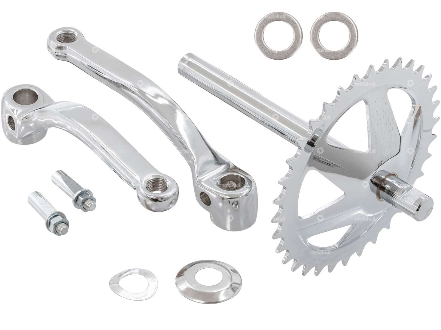 GPO Tretgarnitur-Set Chrom | Puch Velux Carousel Image 1