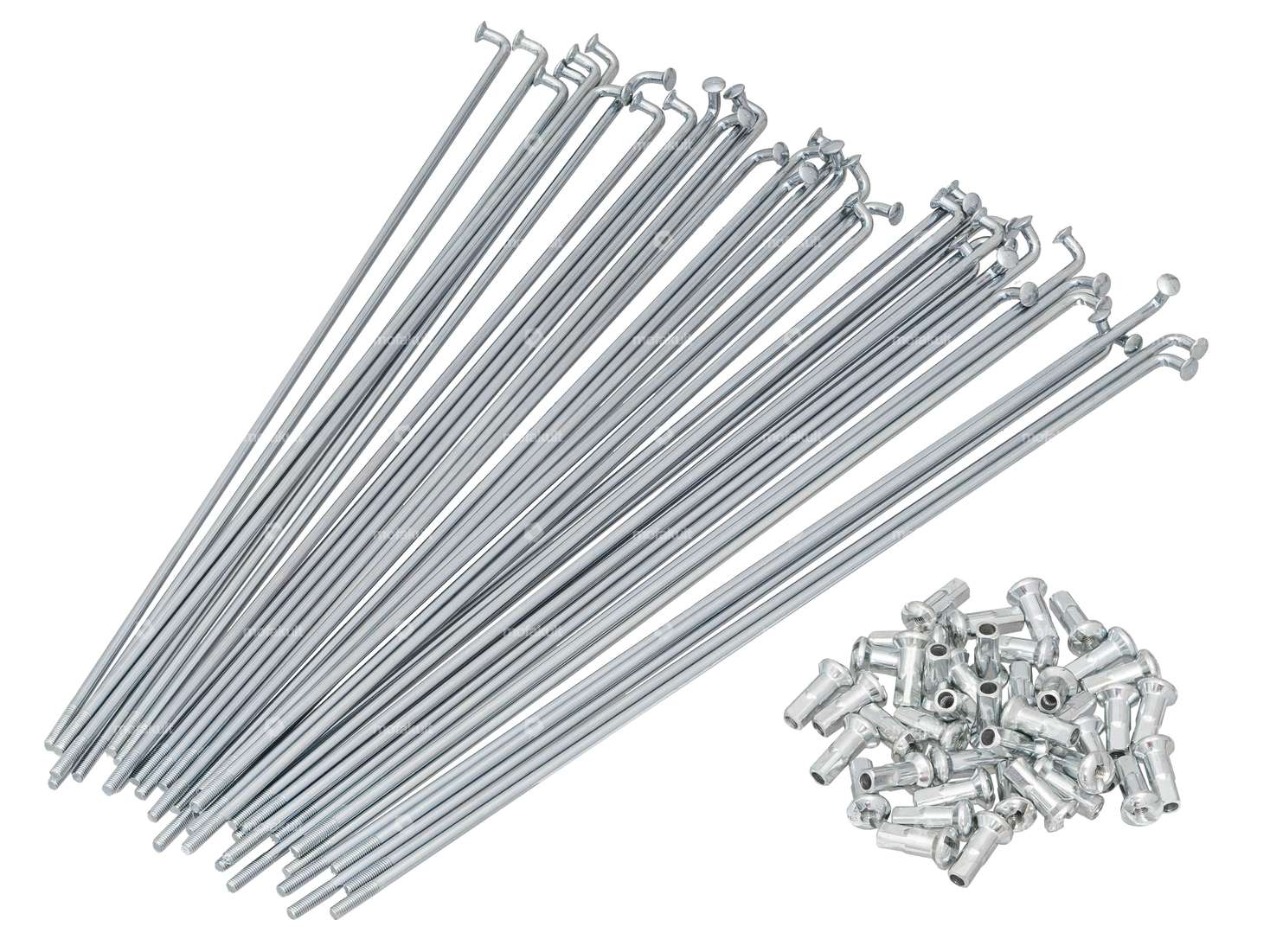 GPO spoke set incl. nipple (2.6 x 215 mm) galvanized steel | Sachs / DKW / Göricke Carousel Image 1