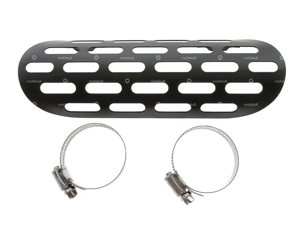 Exhaust heat plate slotted hole black Carousel Image 1